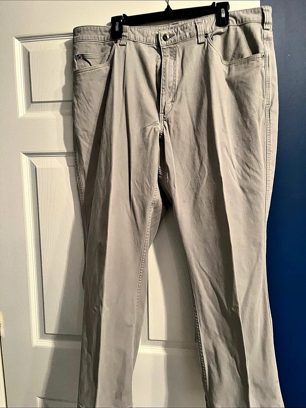 Duluth Trading Flex Ballroom Khakis Men's Gray Waist 40 x 30 Khakis